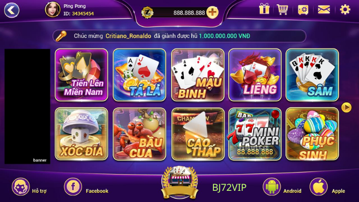 HƯỚNG DẪN ĐĂNG KÝ tài khoản chơi games nổ hủ online trực tiếp tại nhà cái bj72 