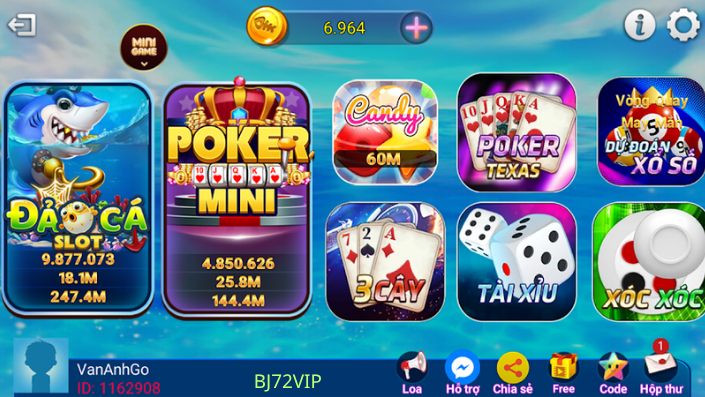 link đăng ký tài khoản chơi nổ hủ online trực tiếp tại bj72 